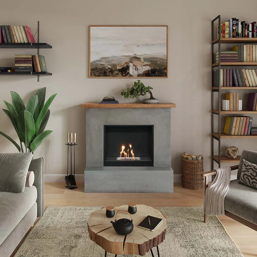 Rolf – Chimenea bioetanol en Gris hormigón