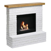 Rolf – Chimenea bioetanol de Ladrillos blancos