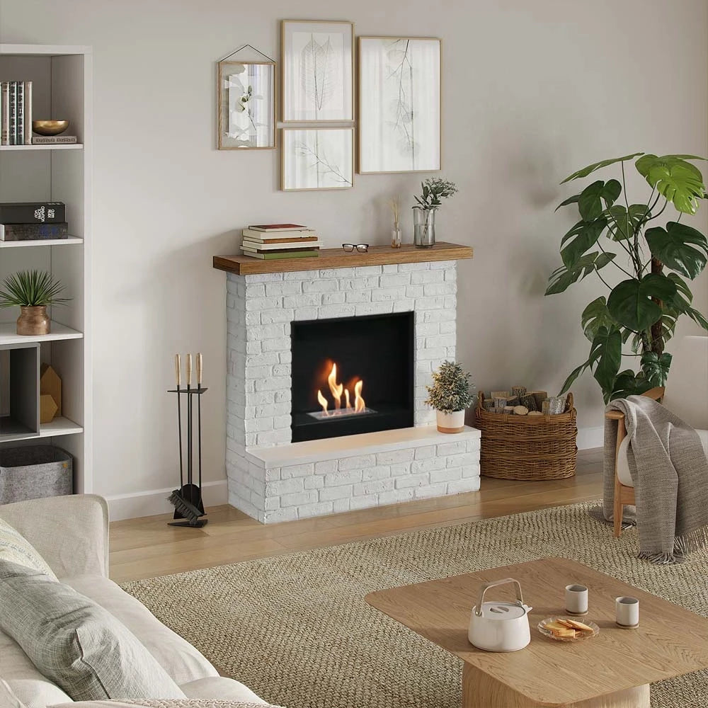 Rolf – Chimenea bioetanol de Ladrillos blancos