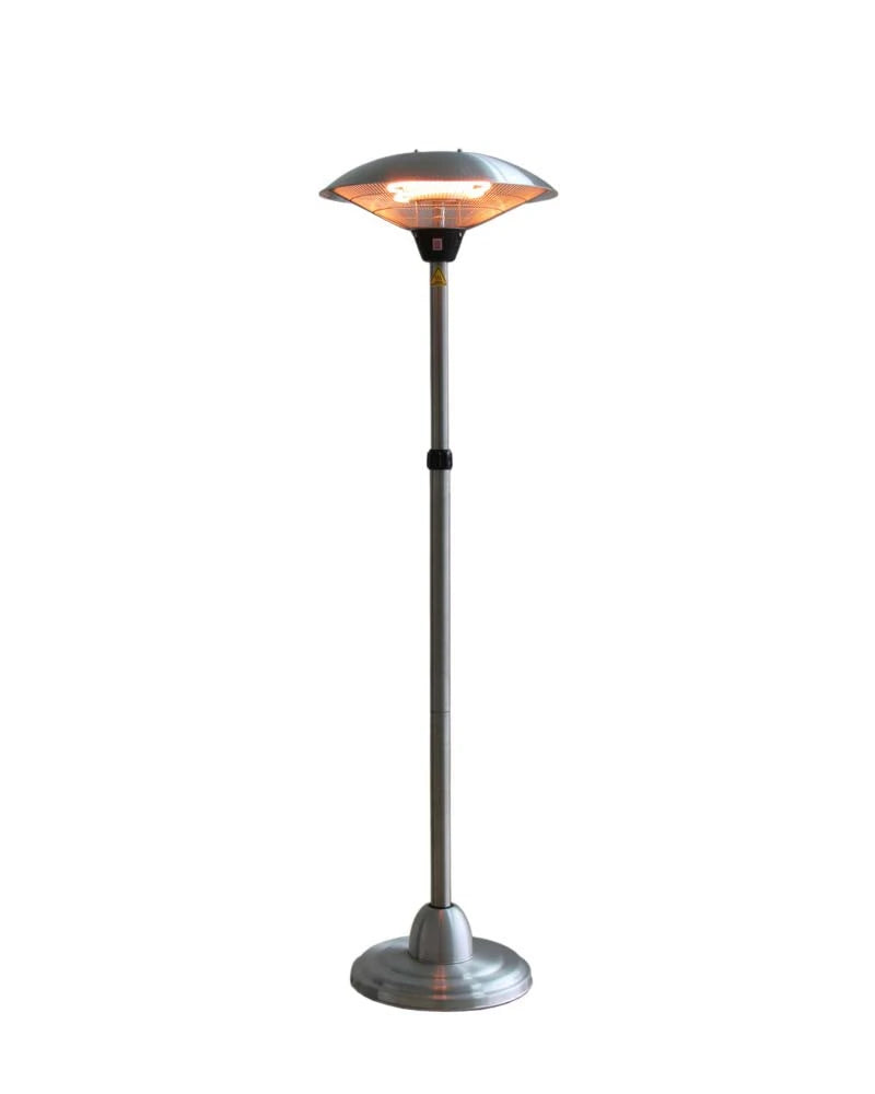 Radiador de pie eléctrico - 900/1200/2100 W - Plateado