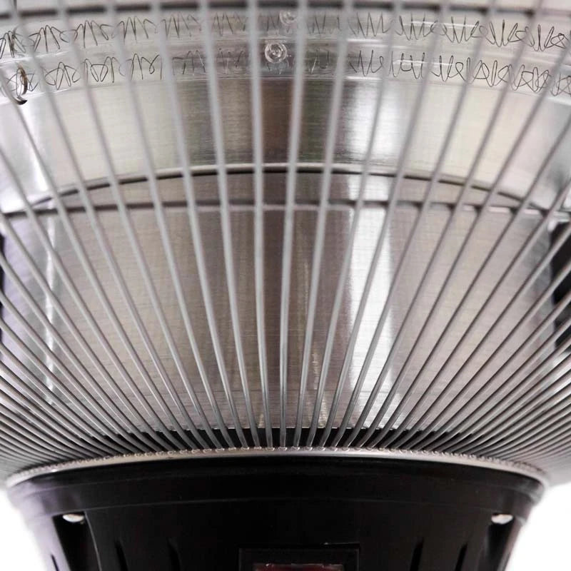 Black adjustable patio heater