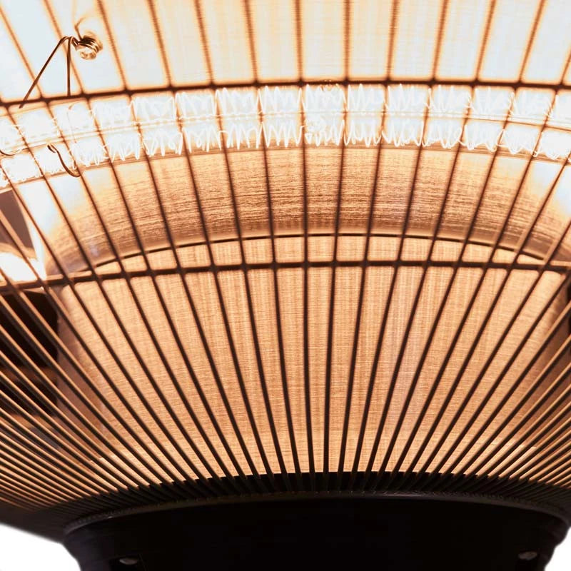 Black adjustable patio heater