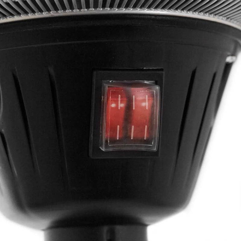 Black adjustable patio heater