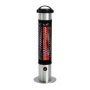 Radiador de patio eléctrico portátil - 1200 W - Plateado