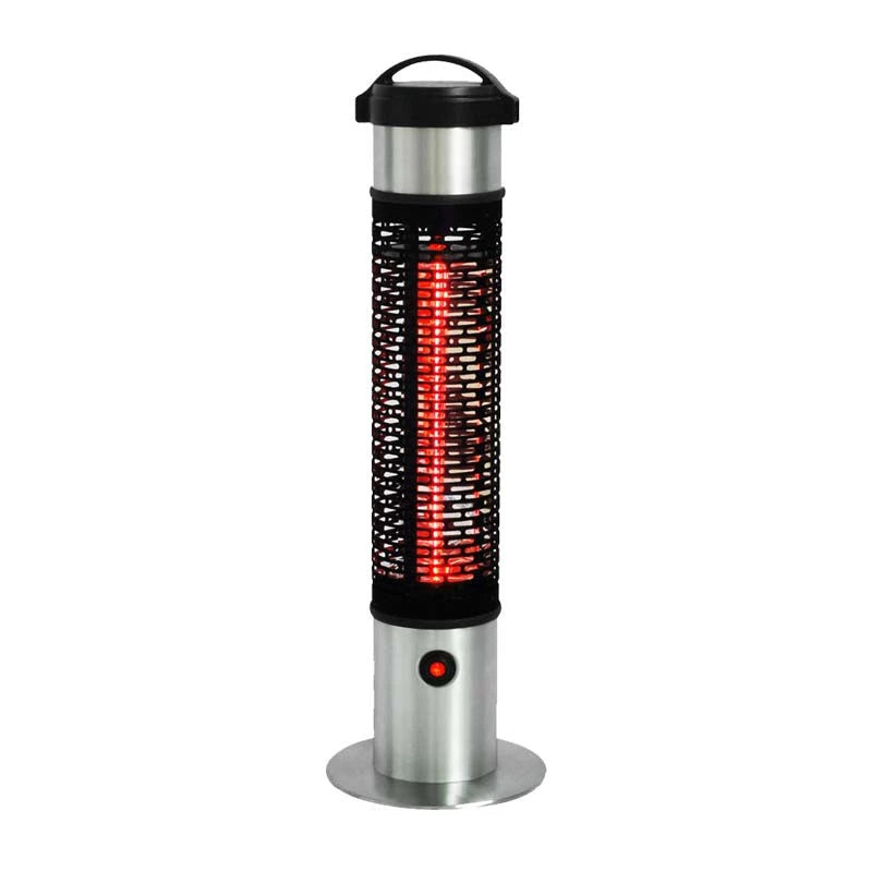 Radiador de patio eléctrico portátil - 1200 W - Plateado