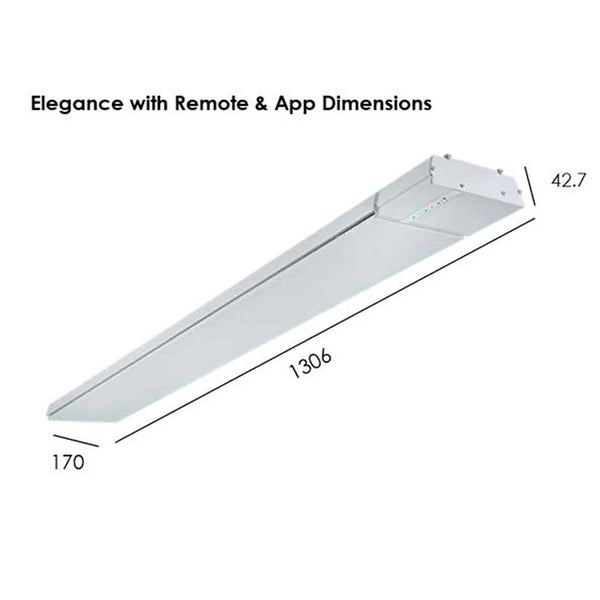 Elegance 2400W con control remoto y app