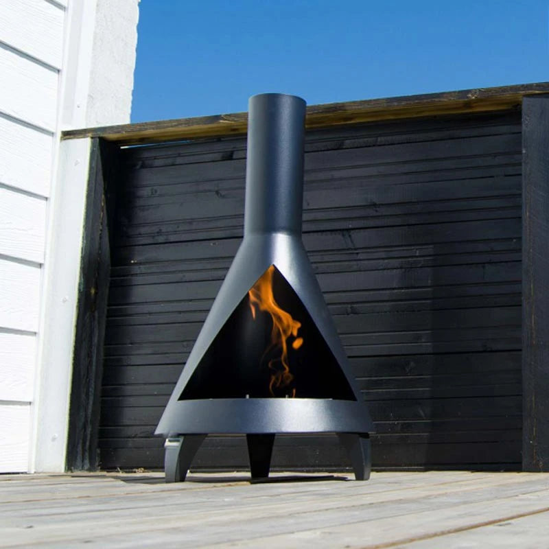 Salem - Chimenea de bioetanol estilo estufa de leña en acero