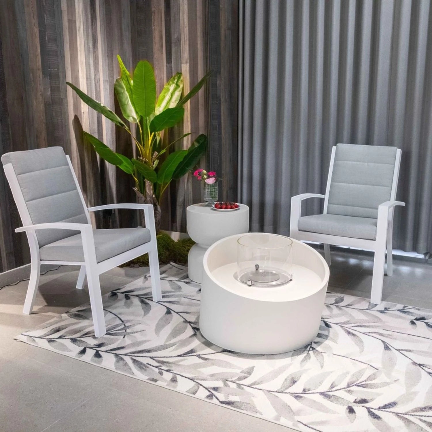 TORRE Columna de Bioetanol – Blanco Crema