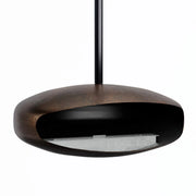 Hein & Haugaard UFO-80 ceiling-mounted bioethanol fireplace in an Oxide finish
