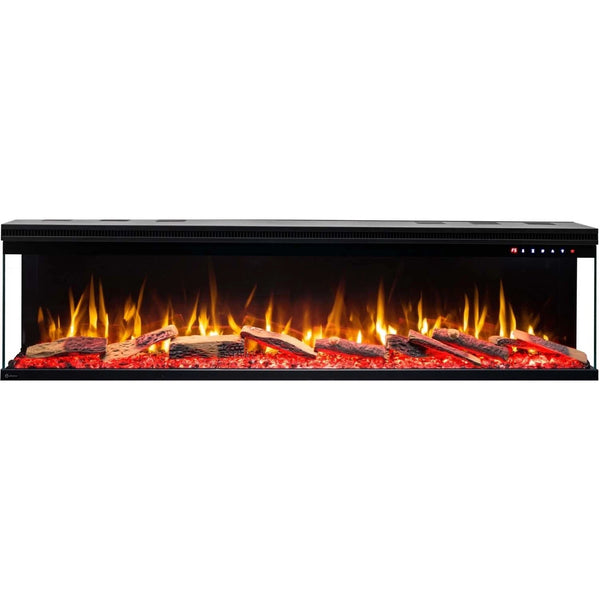 Aflamo Unique 153 cm black wall-mounted electric fireplace