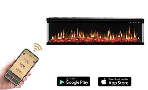 Unique chimenea eléctrica de 153 cm