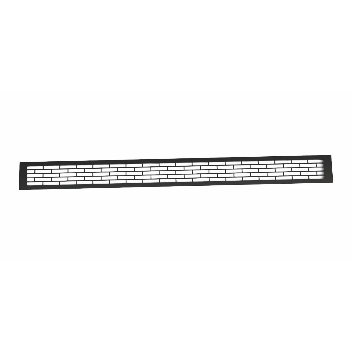 Rejilla de ventilación negra - 100x9 cm - 450 cm²