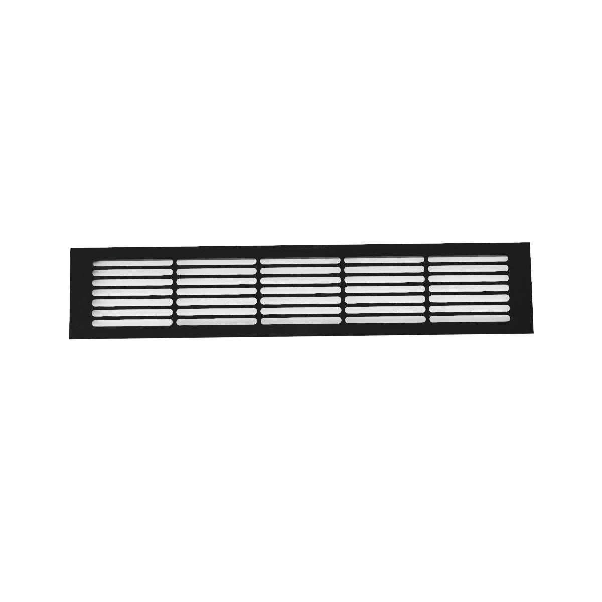 Rejilla de ventilación negra - 50x10 cm - 214 cm²