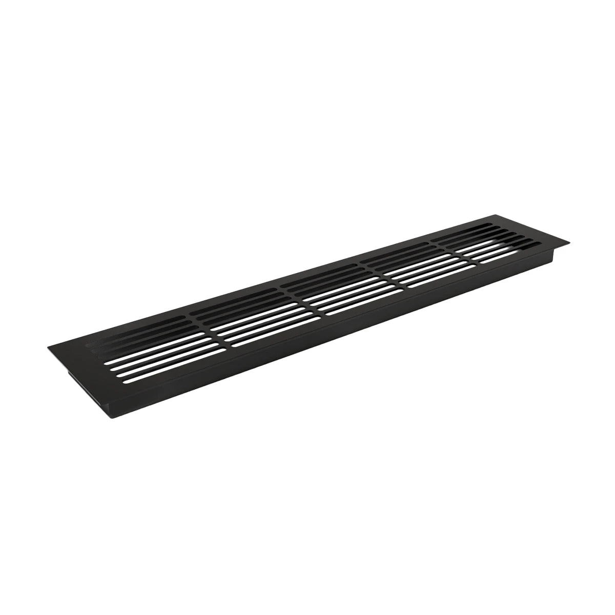Rejilla de ventilación negra - 50x10 cm - 214 cm²