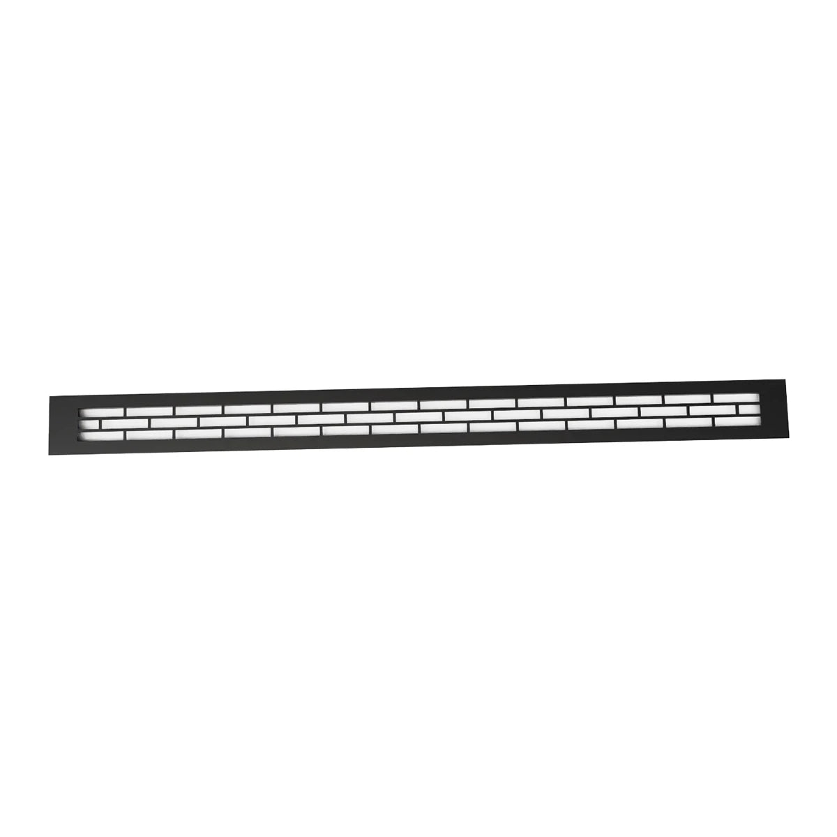 Rejilla de ventilación negra - 80x6.5 cm - 210 cm²