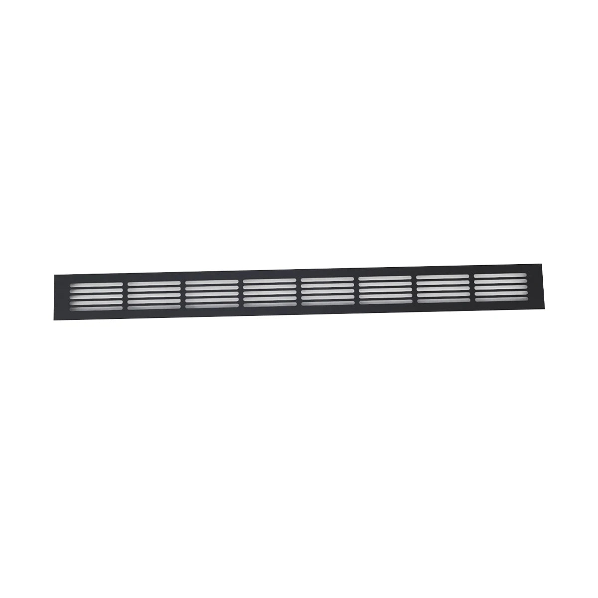 Rejilla de ventilación negra - 80x7.6 cm - 210 cm²