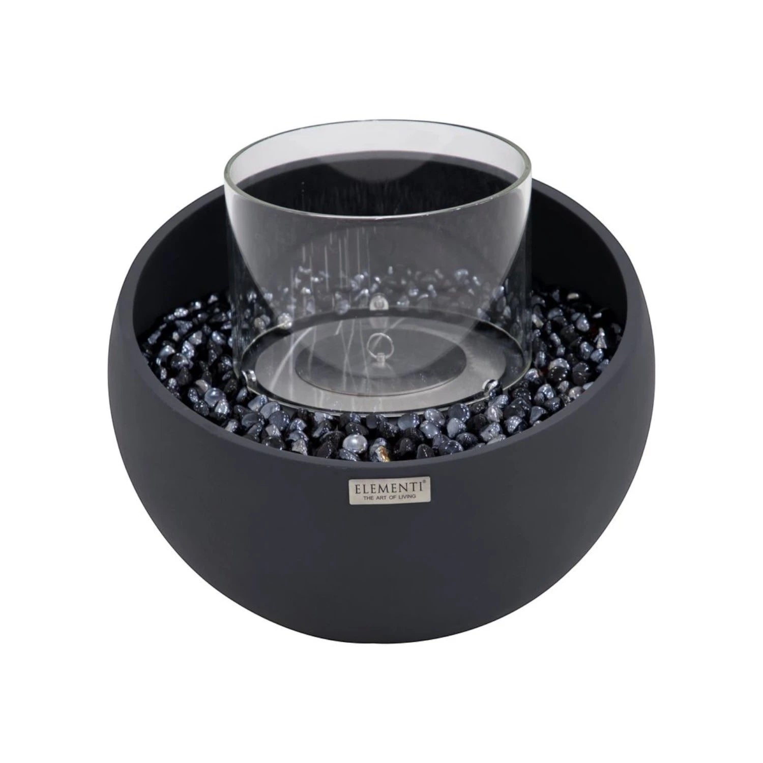 FIRENZE Cuenco de Bioetanol S – Negro Pizarra