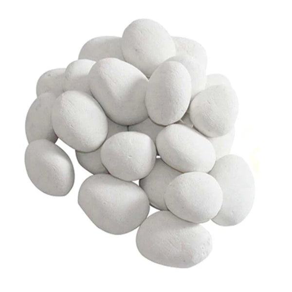 Piedras para chimeneas de bioetanol - 24 uds. - Blanco