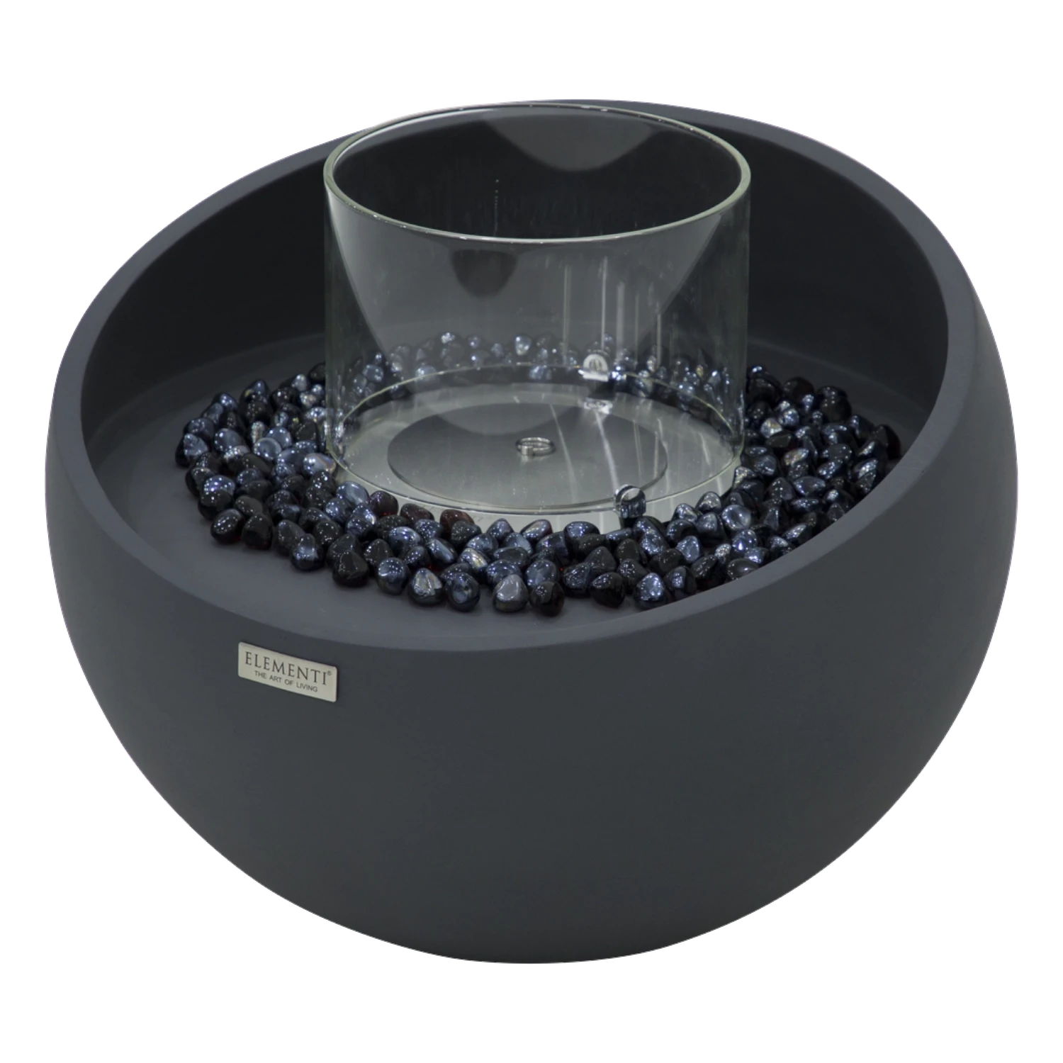 FIRENZE Cuenco de Bioetanol – Negro Pizarra