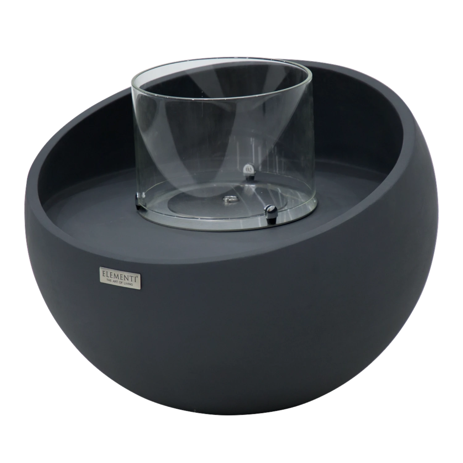 FIRENZE Cuenco de Bioetanol – Negro Pizarra