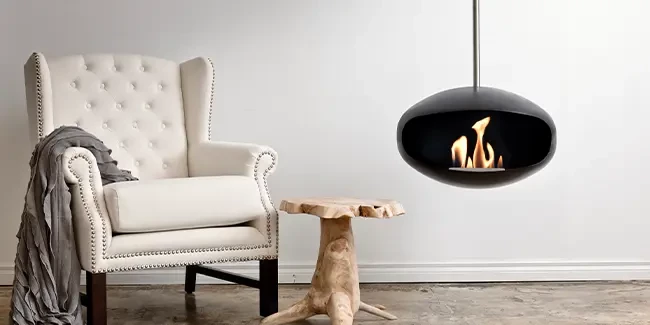 Cocoon Aeris bioethanol fireplace cover image for mobile