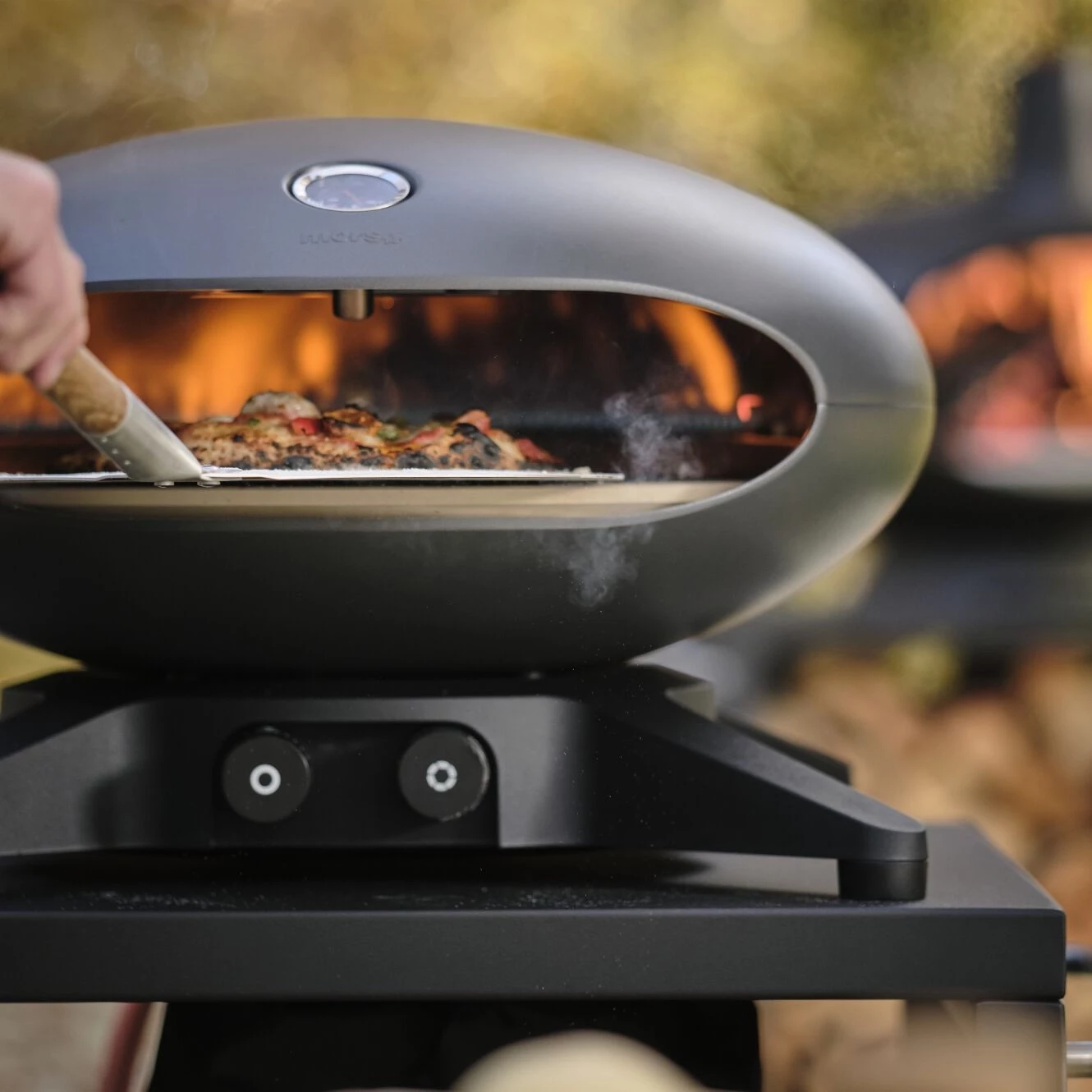 Gas pizza oven