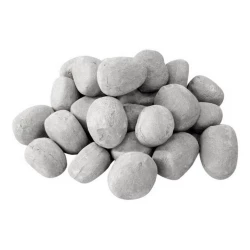 Piedras cerámicas decorativas gris - 24 piezas - ScandiFlames