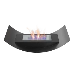 Arc - Bend chimenea de bioetanol con un diseño exclusivo y único