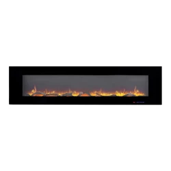 Azurite 182 cm - Chimenea eléctrica de pared