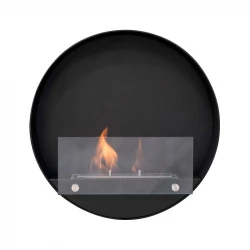 Chimenea bio redonda para pared