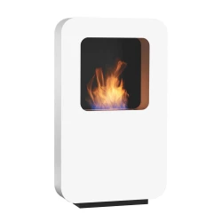 Safretti Curva XL - blanco Chimenea de bioetanol con diseño moderno para el hogar