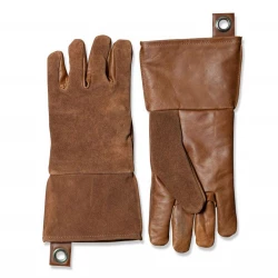 Guantes para parrilla de cuero marrón - 2 uds.