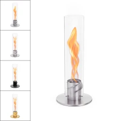 SPIN Linterna 900 - Chimenea de bioetanol de pie en espiral