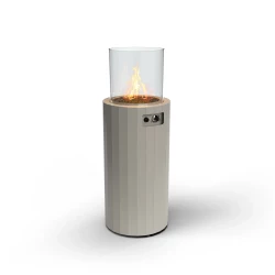 Chimenea de gas exterior Bino - Gris