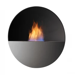 Safretti Prometheus RG - gris Chimenea de bioetanol con diseño moderno para el hogar