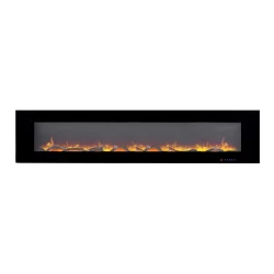 Azurite 213 cm - Chimenea eléctrica de pared