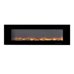 Azurite 152 cm - Chimenea eléctrica de pared