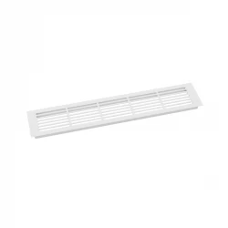 Rejilla de ventilación blanca - 50x10 cm - 214 cm²