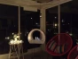 Biohogar curvado  rebañado en blanco chimenea de bioetanol