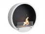 Biohogar blanco circular chimenea de bioetanol precioso