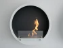 Biohogar blanco circular chimenea de bioetanol precioso