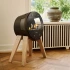 Aduro B1 - Chimenea de bioetanol independiente de diseño portátil y elegante en negro