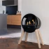 Aduro B1 - Chimenea de bioetanol independiente de diseño portátil y elegante en negro