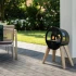 Aduro B1 - Chimenea de bioetanol independiente de diseño portátil y elegante en negro