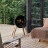 Aduro B1 - Chimenea de bioetanol independiente de diseño portátil y elegante en negro