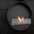 Delaware XL Negro - Chimenea bioetanol de pared