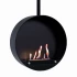 Ottawa - Chimenea redonda de 60 cm para techo en color negro de la marcha Scandiflames