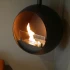  Chimenea de bioetanol montada en el techo en ScandiFlames Edmonton