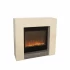 Milos Fossil Stone Surround chimenea electrica