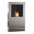 Safretti Cubico XL - acero inoxidable cepillado Chimenea de bioetanol con diseño moderno para el hogar